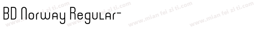 BD Norway Regular字体转换
